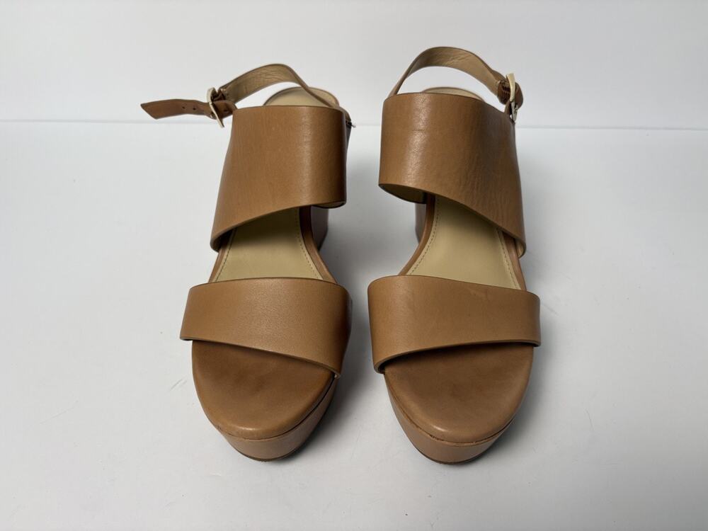 ANTONIO MELANI Wedge Platform Leather Sandal size 7M